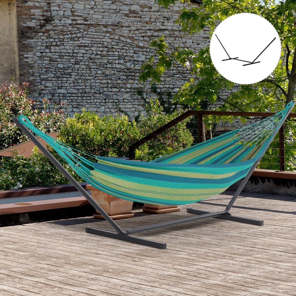 Supporto per Amaca in Metallo ¨C Minimal ¨C Nero 360x92x112 cm