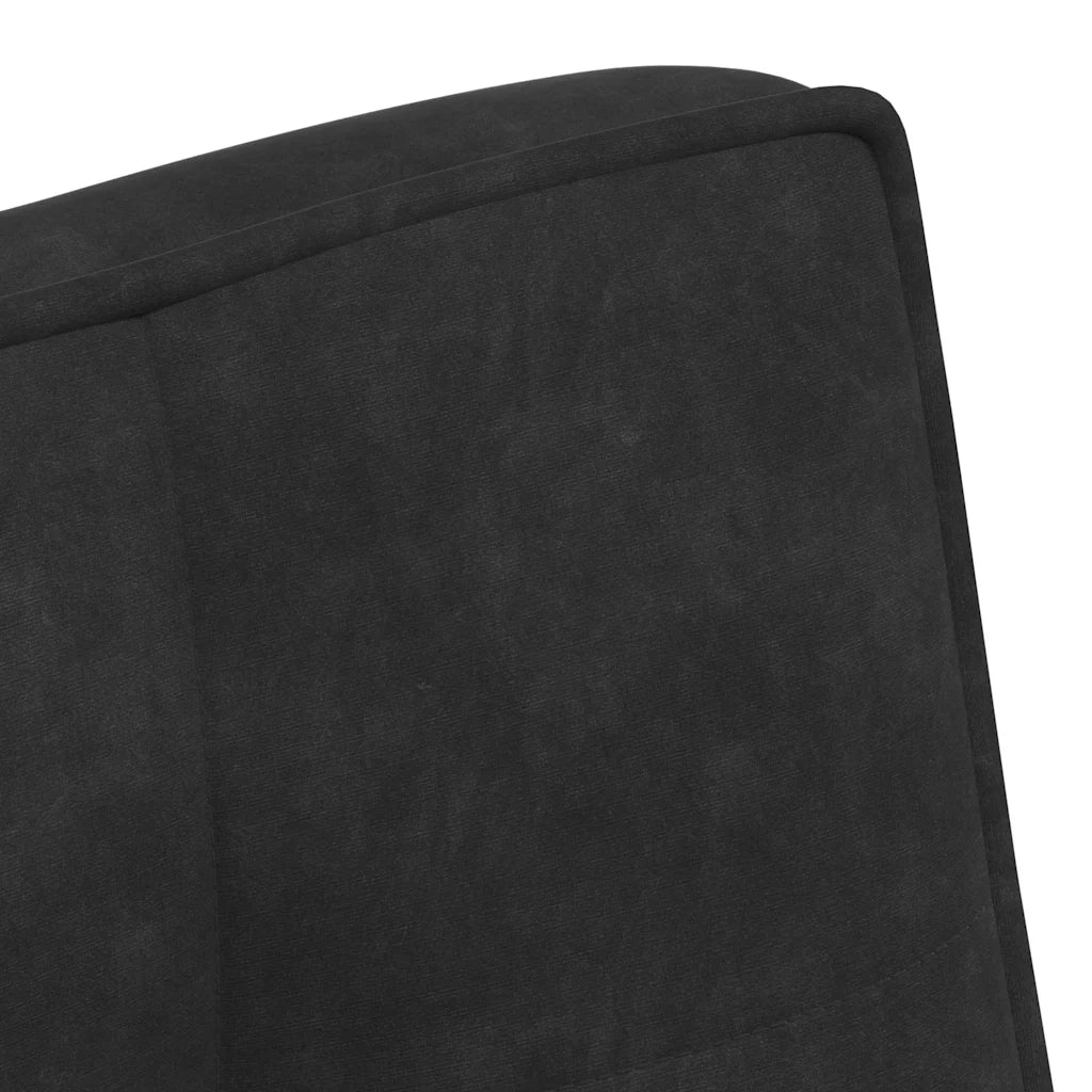Panca Nera 110x74x84 cm in Velluto 4012342