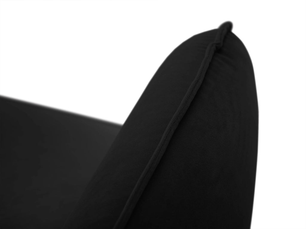 Cosmopolitan Design - Divano "Vienna" 2 posti in velluto nero 