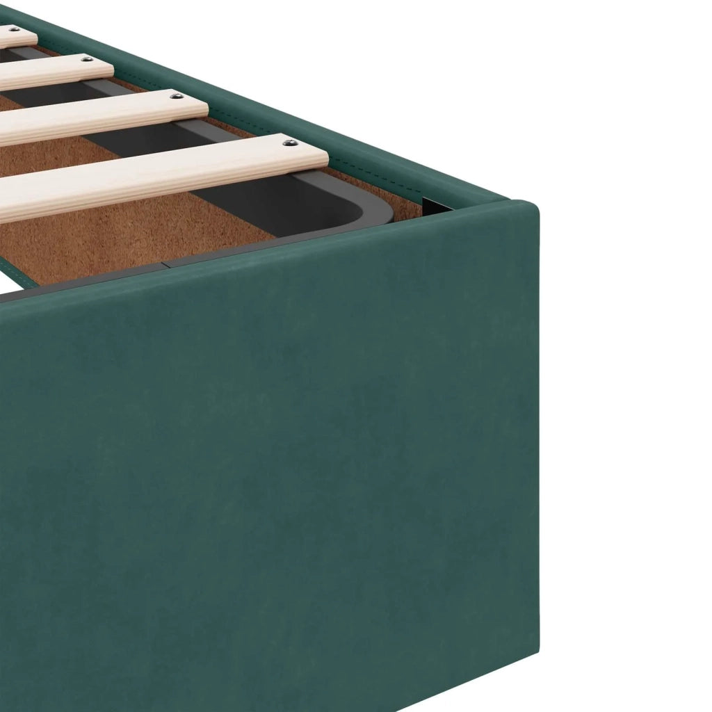 Struttura letto con materasso 2 pcs Verde Velluto 3399555