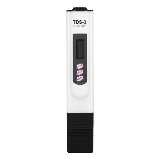Misuratore di Conduttività Acqua Digitale LCD - Tester di Qualità dell'Acqua - Penna di Test di Acqua - Termometro 0-80°C - Portata di Misura 0-9999ppm - Adatto per Acqua Potabile/Aquari/Zona dei Piscine - Tester di Qualità dell'Acqua