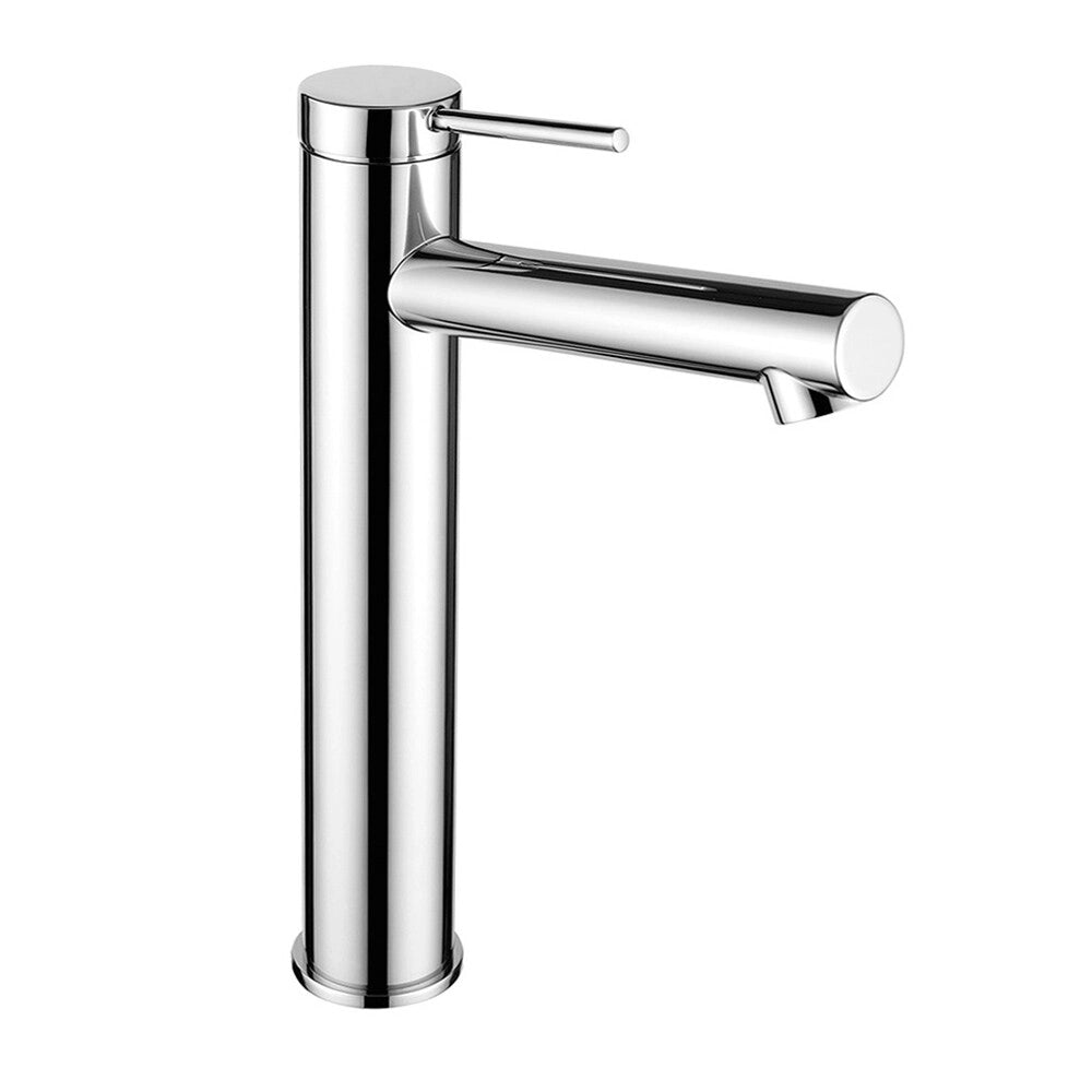 Miscelatore lavabo alto in ottone cromo con leva monocomando slim Alba