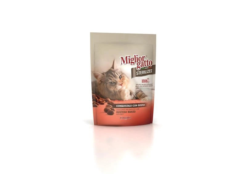MIGLIOR GATTO STERILIZED CROCCANTINI CON MANZO 400 GR