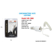 Trade Shop - Caricabatterie Da Auto Maxtech Usb Cellulare Smartphone 5v-1000ma Ma-c008 -
