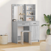 Set da tavolo da trucco con LED con porta 2 pcs Grigio Sonoma 3334277