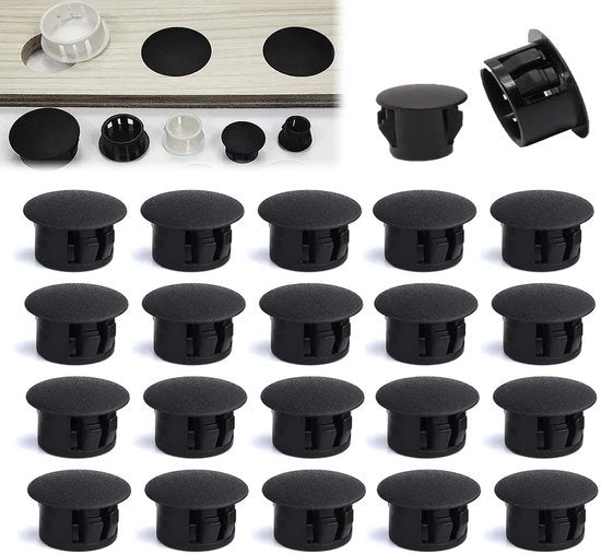 Stoppi per fori in gomma - 30 mm - 12 pezzi - Grip robusto - Plastica PE - Stoppi per forature