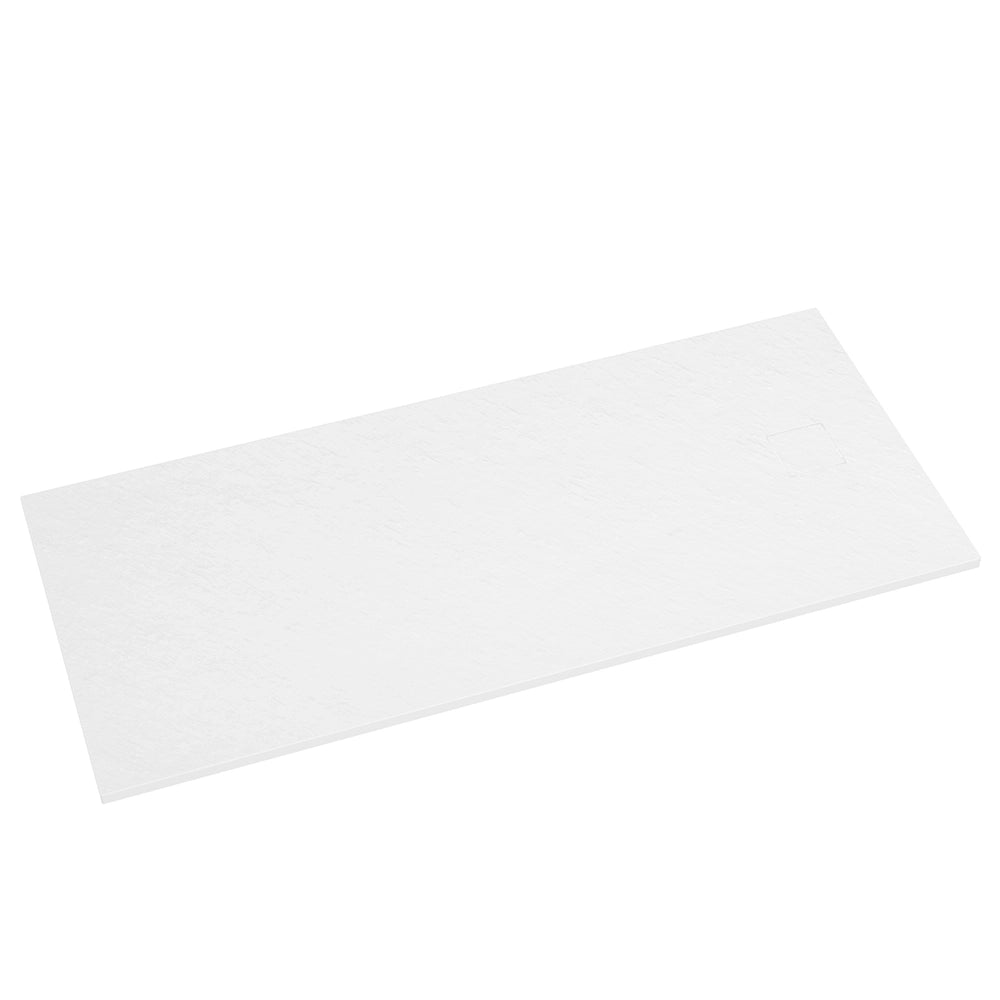 Piatto doccia 80x160 cm colore bianco effetto pietra | Samos
