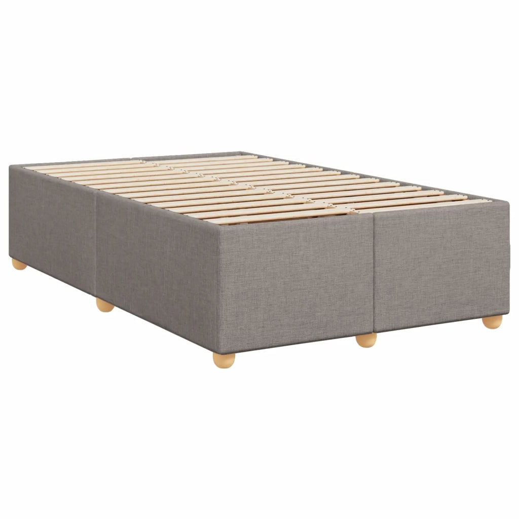 Letto box spring con materasso Tortora 120 x 200 cm Tessuto 3453862