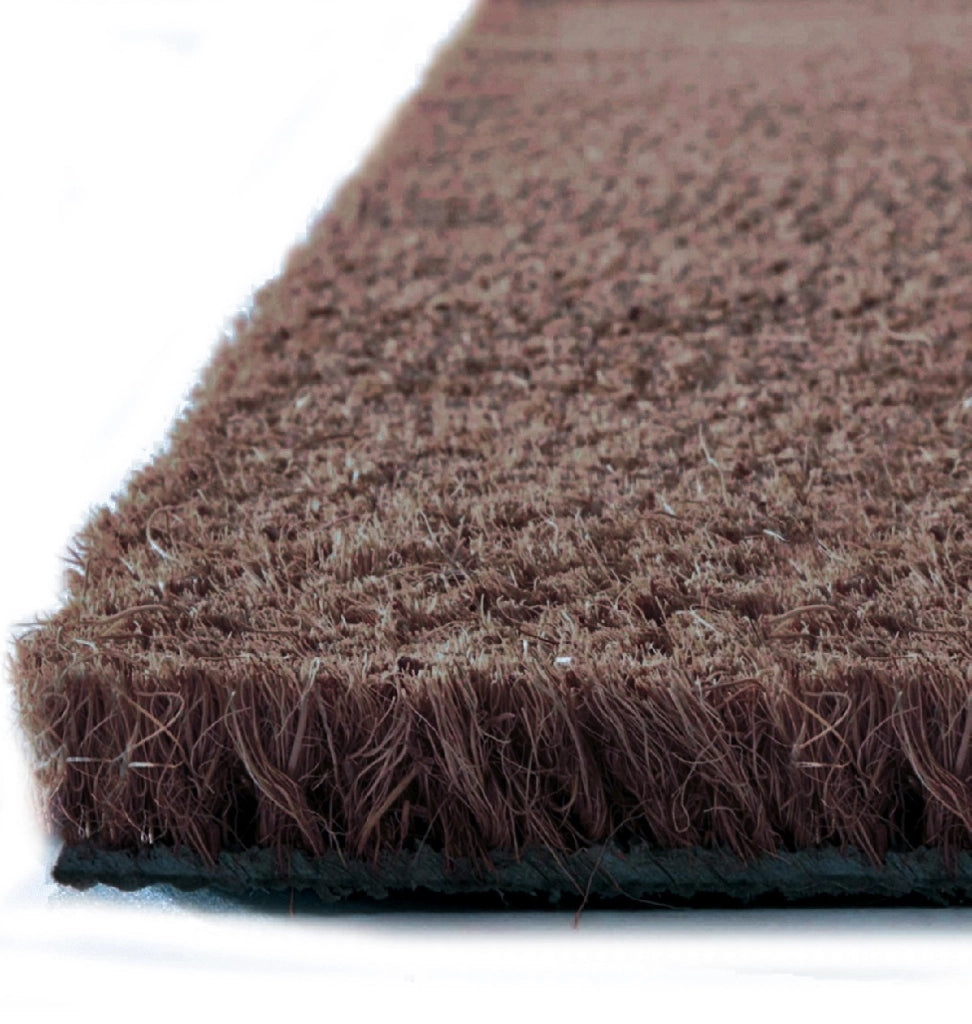 Zerbino Cocco Naturale Colorato Antiscivolo Su Misura Tappeto Ingresso Entrata 100x200 cm Marrone