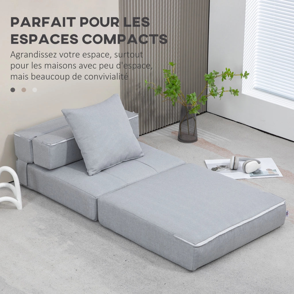 Poltrona letto ¨C Minimal ¨C grigio chiaro