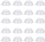 20 Pacchi di Sferette in Plastica trasparente per decorazioni di Natale e matrimoni | Sferette in plastica vuote per decorazioni di matrimonio DIY e decorazioni in acrilico (8CM)