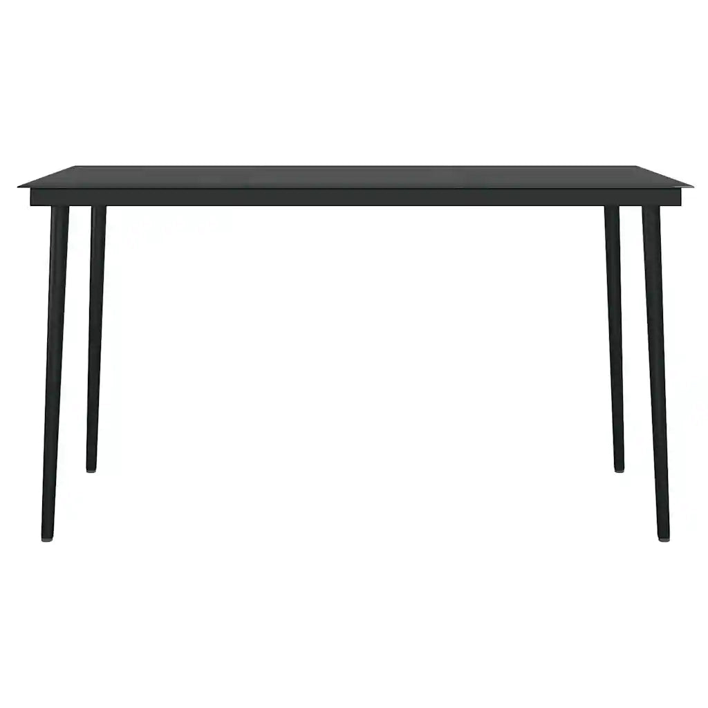 Set da Pranzo da Giardino 5pz Polyrattan Vetro 3334494