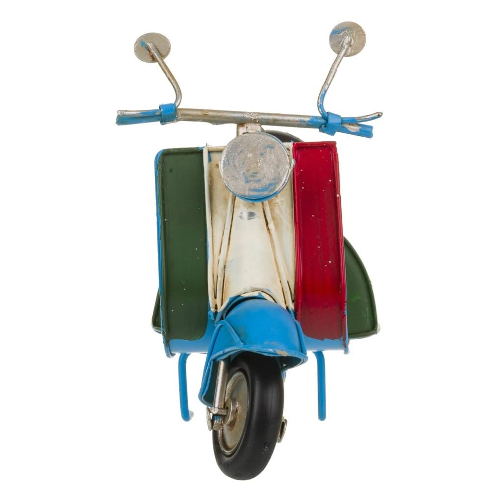 Moto scooter metallo blu 16x7x11h