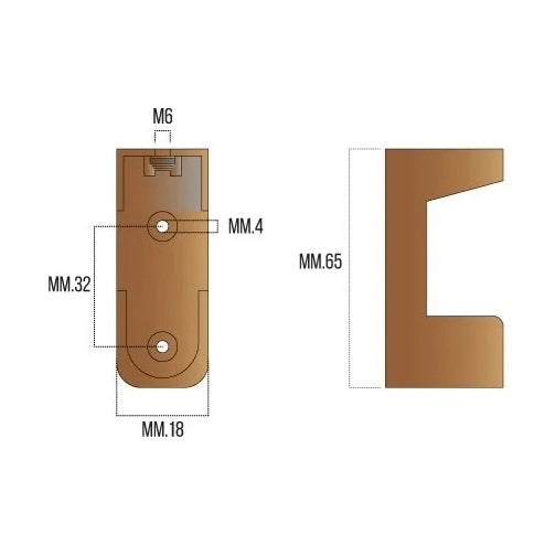 REGGITUBI SQUADRA MARRONE MM.18 2 PZ.