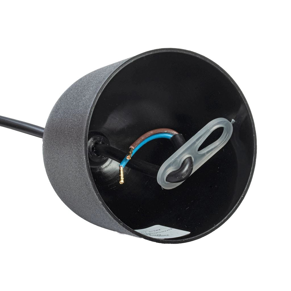 Lampada a sospensione Milagro Basket nera Ø35 E27 60W