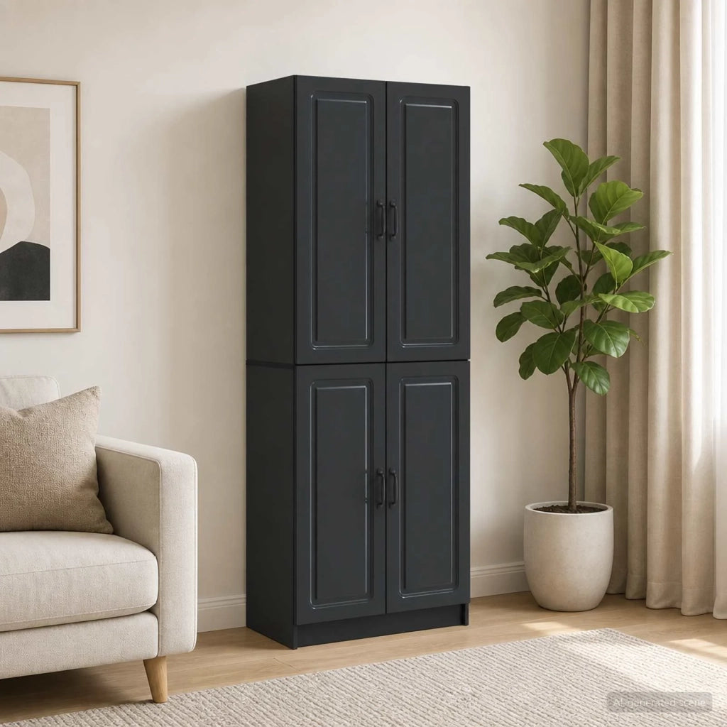 Set di armadi 2 pcs Nero Legno ingegnerizzato 3416944