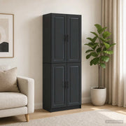 Set di armadi 2 pcs Nero Legno ingegnerizzato 3416944