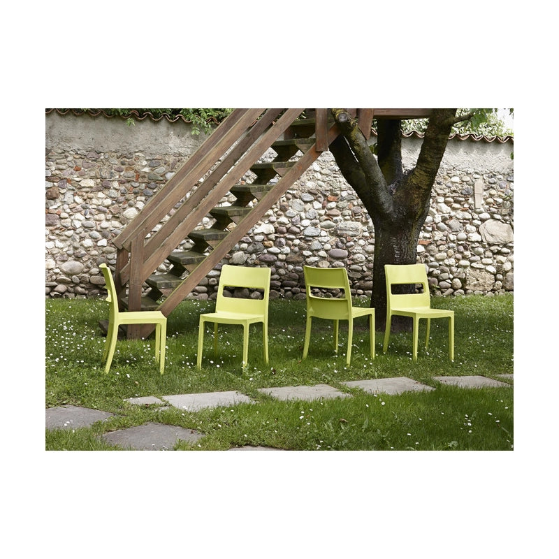 SET SEI SEDIE SAI TECNOPOLIMERO SCAB DESIGN MADE IN ITALY - Arancione 30