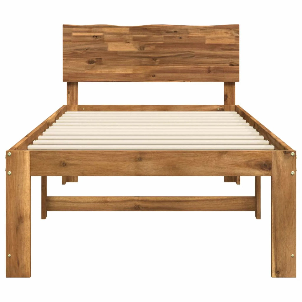 Letto Singolo con Testiera ROSTOCK Naturale 90 x 200 cm 903456