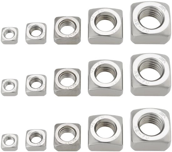 Insacco di 50 Viti Quadrata in Acciaio Inox per Arredamento