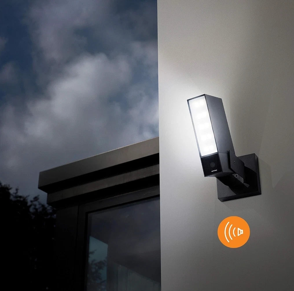 Netatmo, telecamera esterna intelligente con sirena - NOC-S-IB- Wi-Fi Nero