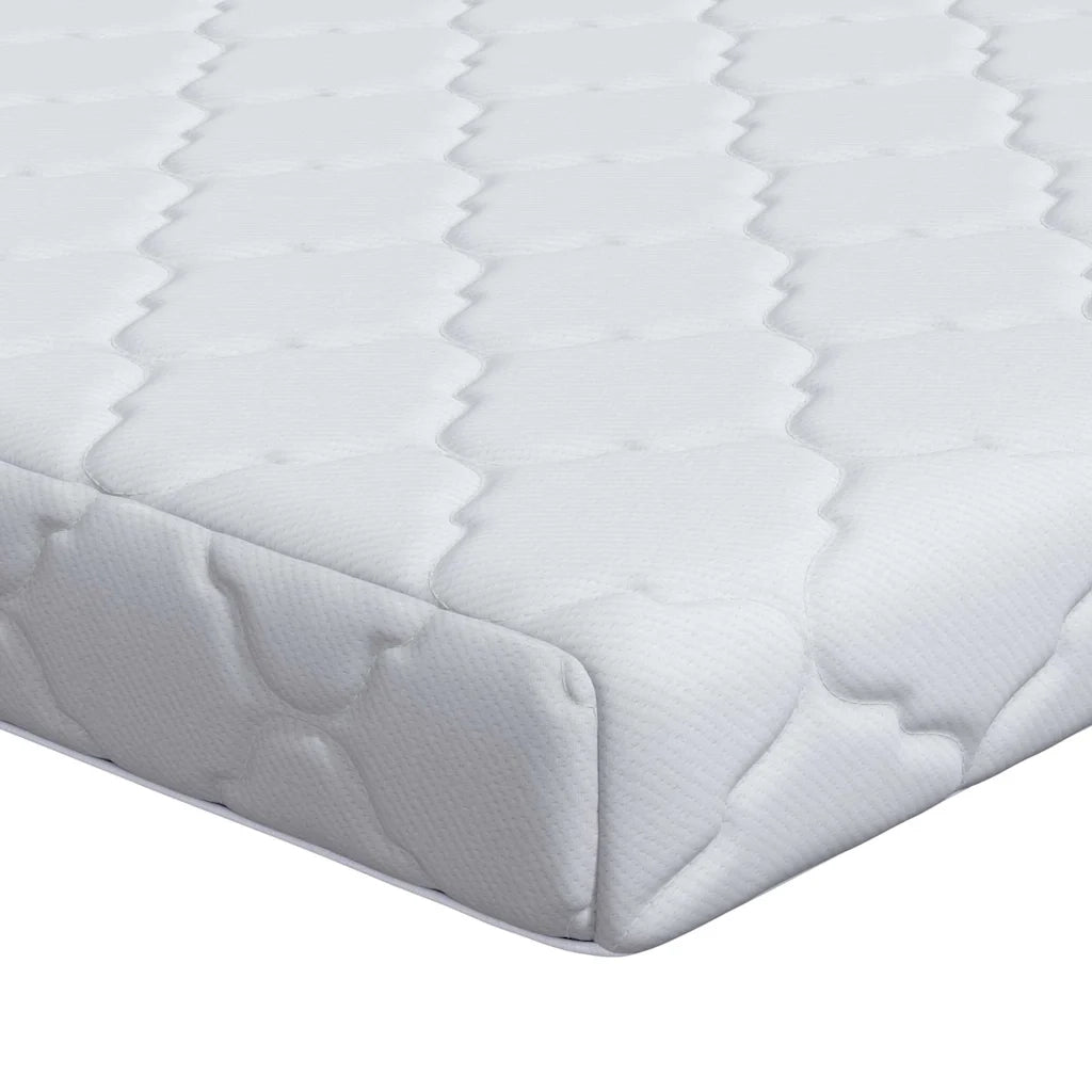 Materasso Bianco 80 x 200 cm Tessuto Jacquard