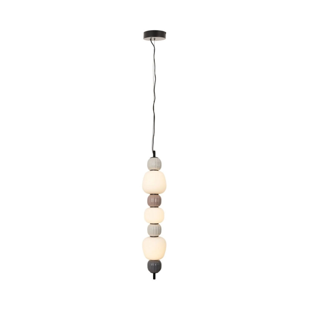 Lampada a sospensione Modern vetro rigato LED 28W Maxlight