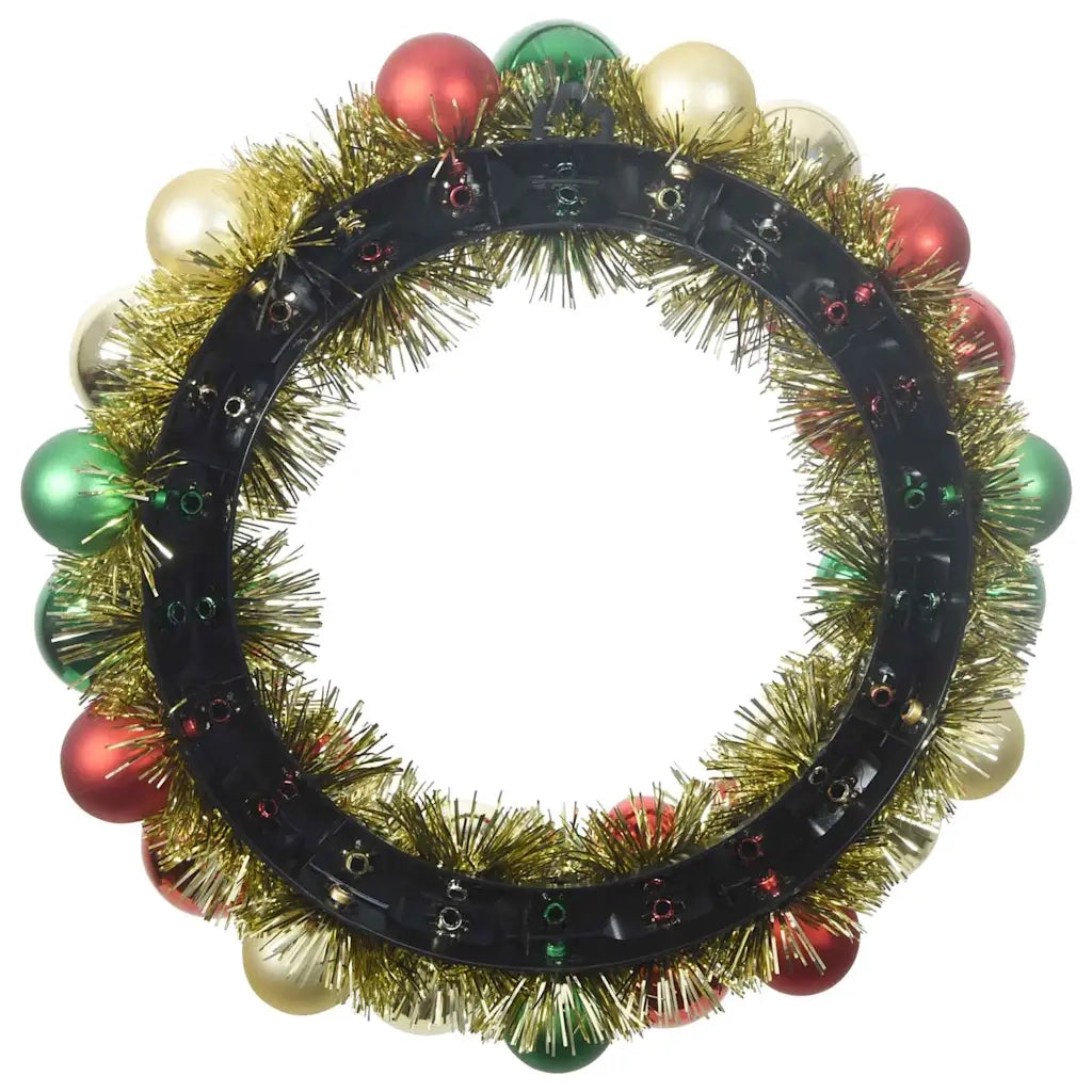 Corone di Palline di Natale 2 pz Multicolore 33 x 33 x 7 cm CFW5439559