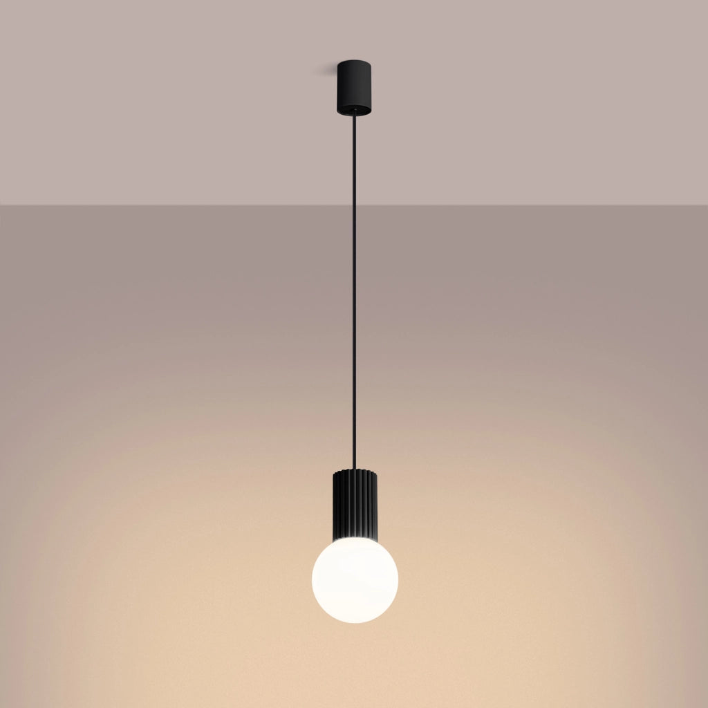 Lampada a sospensione HALO 1 nero