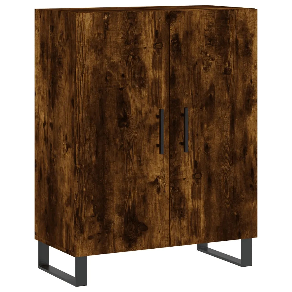 Credenza-Buffet-Armadio da cucina Rovere Fumo  69,5x34x180 cm in Legno Multistrato 512672
