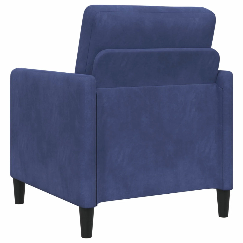 Set di Divani con Storage 2 pz Blu Polizia Poliestere 3429202