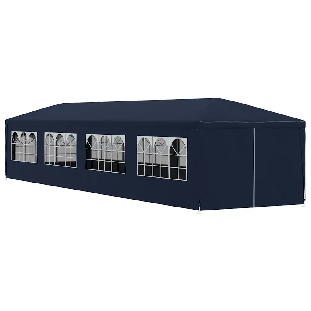 Gazebo | Pergolato da Giardino 3x12 m Blu
