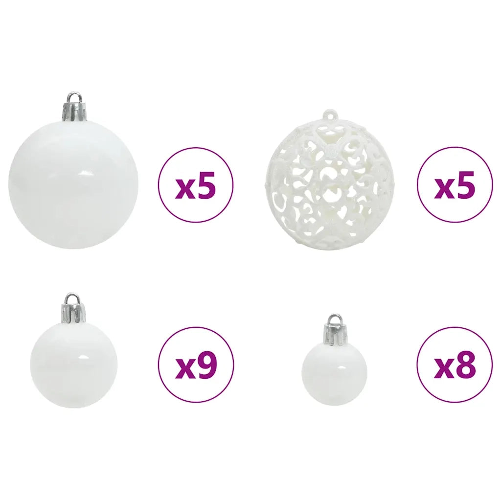 Albero di Natale artificiale con luci integrate Verde 150 cm 3396752