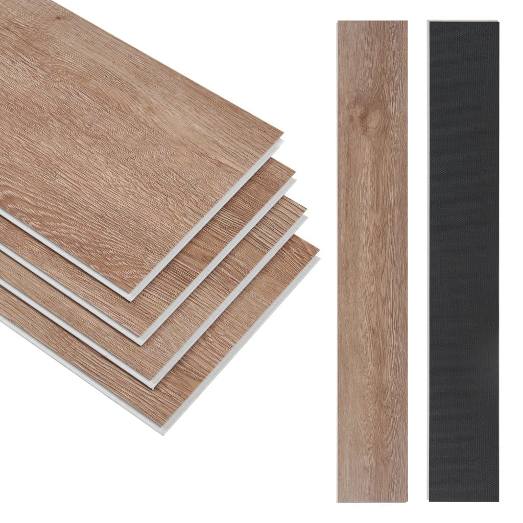 Confezione da 40 listoni in vinile SPC 8,784 m² 5 mm 122 x 18 cm effetto rovere naturale 03_0009888