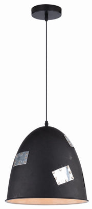 Lampada a sospensione Candellux Patch nera metallo E27