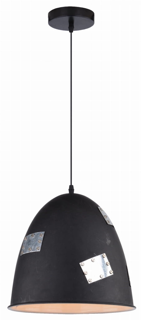 Lampada a sospensione Candellux Patch nera metallo E27