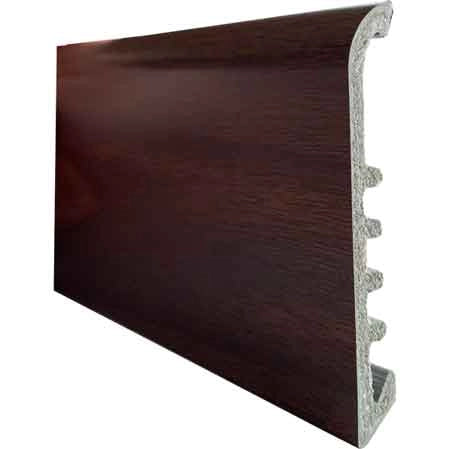 BATTISCOPA IN PVC TIPO 'LARGE' 75x9 mm - bianco - barra 2 mt - 10 pezzi