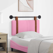 Testiera sospesa Con luce LED Rosa PU Antico 3423844