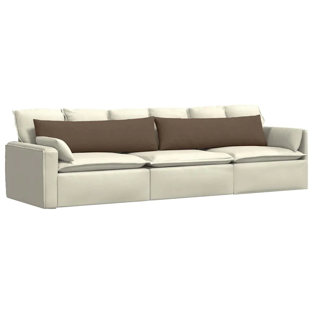 Cuscini da Divano 2 pcs Marrone 145 x 40 cm Tessuto 42013829