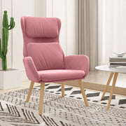 Sedia Relax Rosa in Velluto 341355