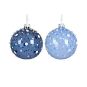 Pallina Vt trasp. c/pois d8cm blu-azz ass