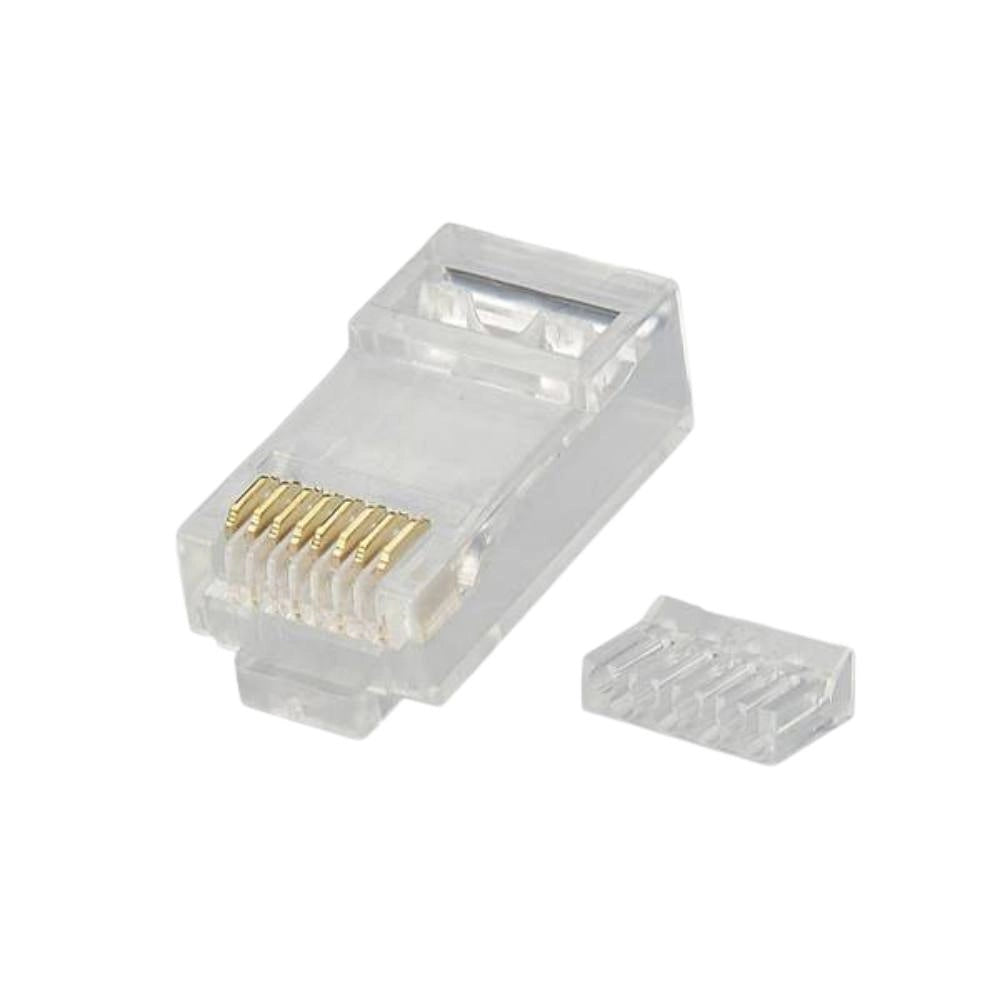 Plug rj45 utp cat6 8p8c trasparenti â set da 100 pezzi
