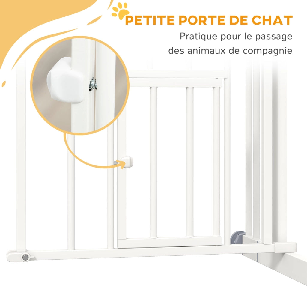 Barriera per animali ¨C zephmum ¨C nero acciaio 74-80 cm