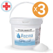 DICLORO GRANULARE trattamento per piscina, presidio medico chirurgico Quantità confezione: 3 confezioni
