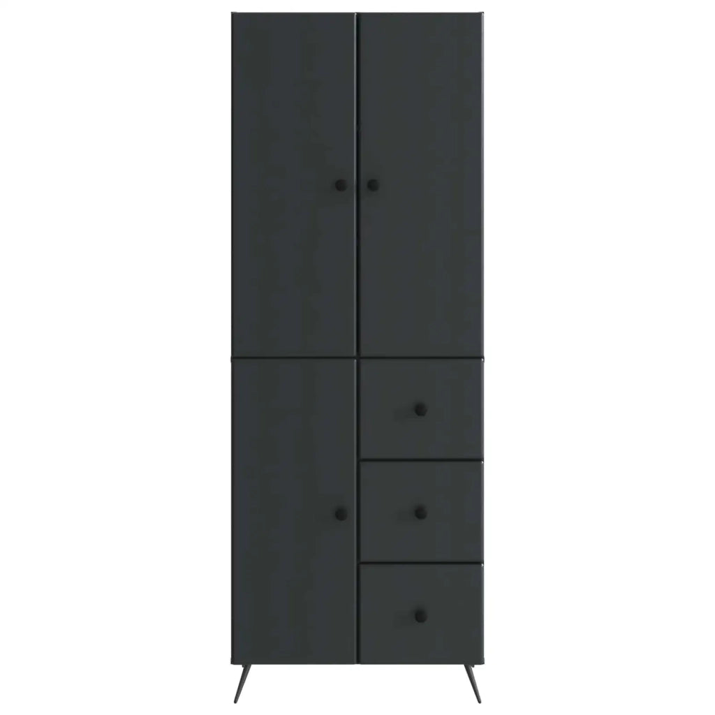 Set di armadi 2 pcs Nero Legno ingegnerizzato 3416899