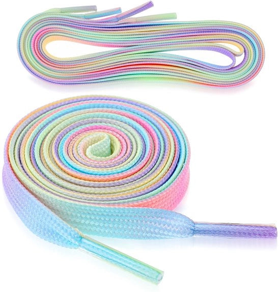Vetture elastiche 120 cm - Materiale Polyester - Vette colorate - Vette piatte - Vette regalo - Vette per scarpe