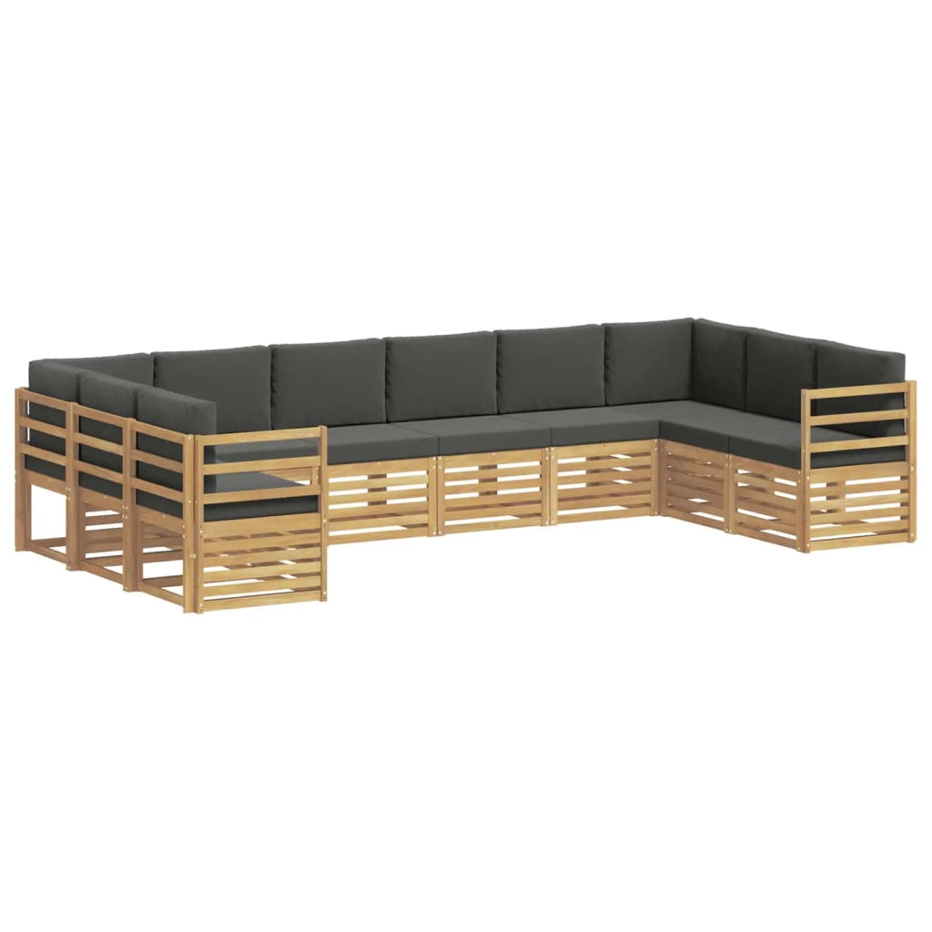 Set divano sezionale 10 pcs Bianco e Antracite 3392567