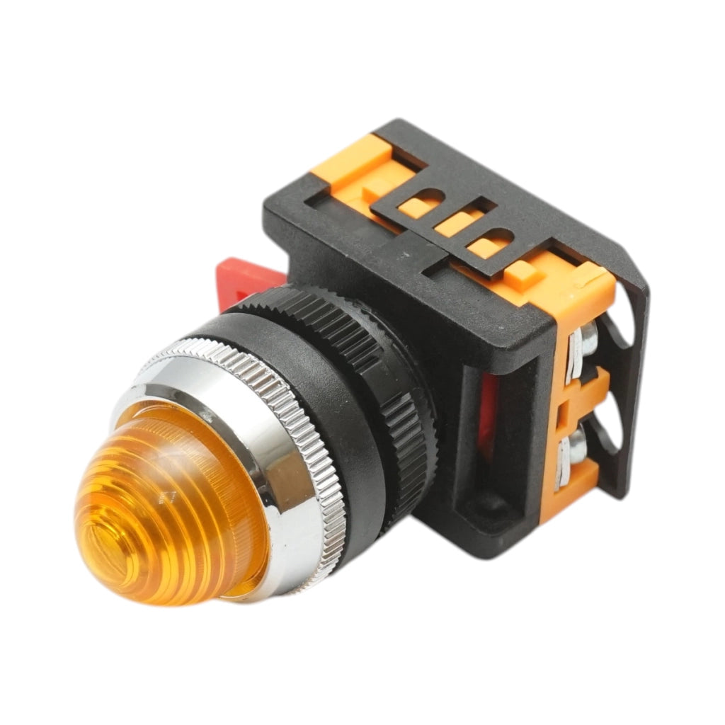 Lampada di segnalazione a LED gialla 24V AC/DC 22mm Breckner Germany