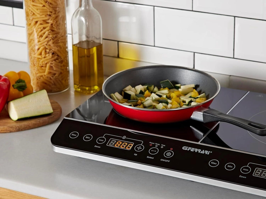 G3 Ferrari G10047 Hi-Tech Chef Piastra Fornello a Induzione Doppio Timer 180 minuti Potenza 3500 Watt Display digitale Temperatura regolabile 60 cm