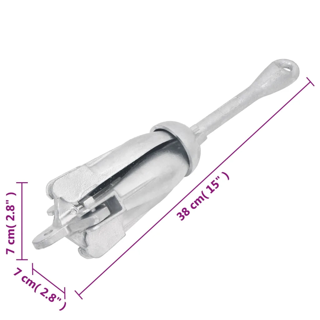 Ancora Pieghevole Argento 2,5 kg in Ferro Malleabile CFW7598207